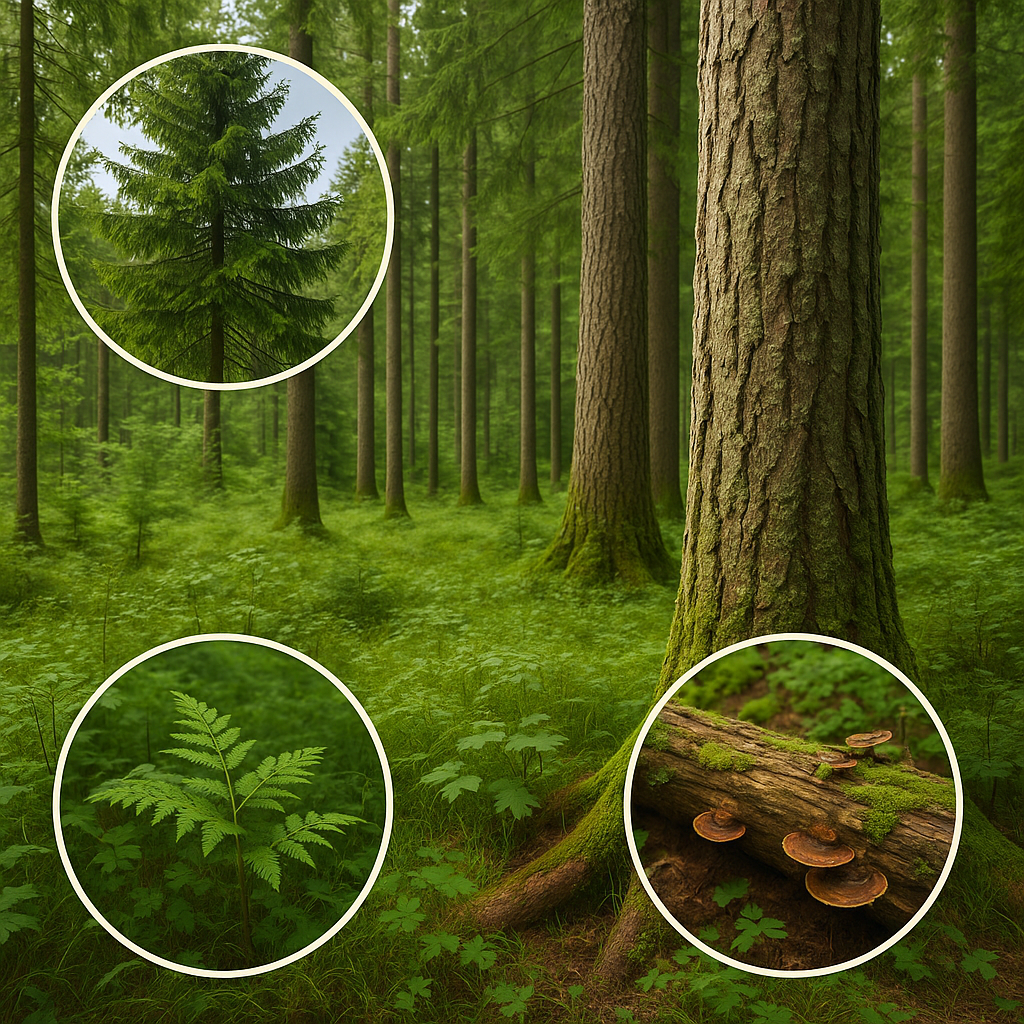 Jak rozpoznać zdrowy drzewostan — sygnały dobrego stanu lasu.