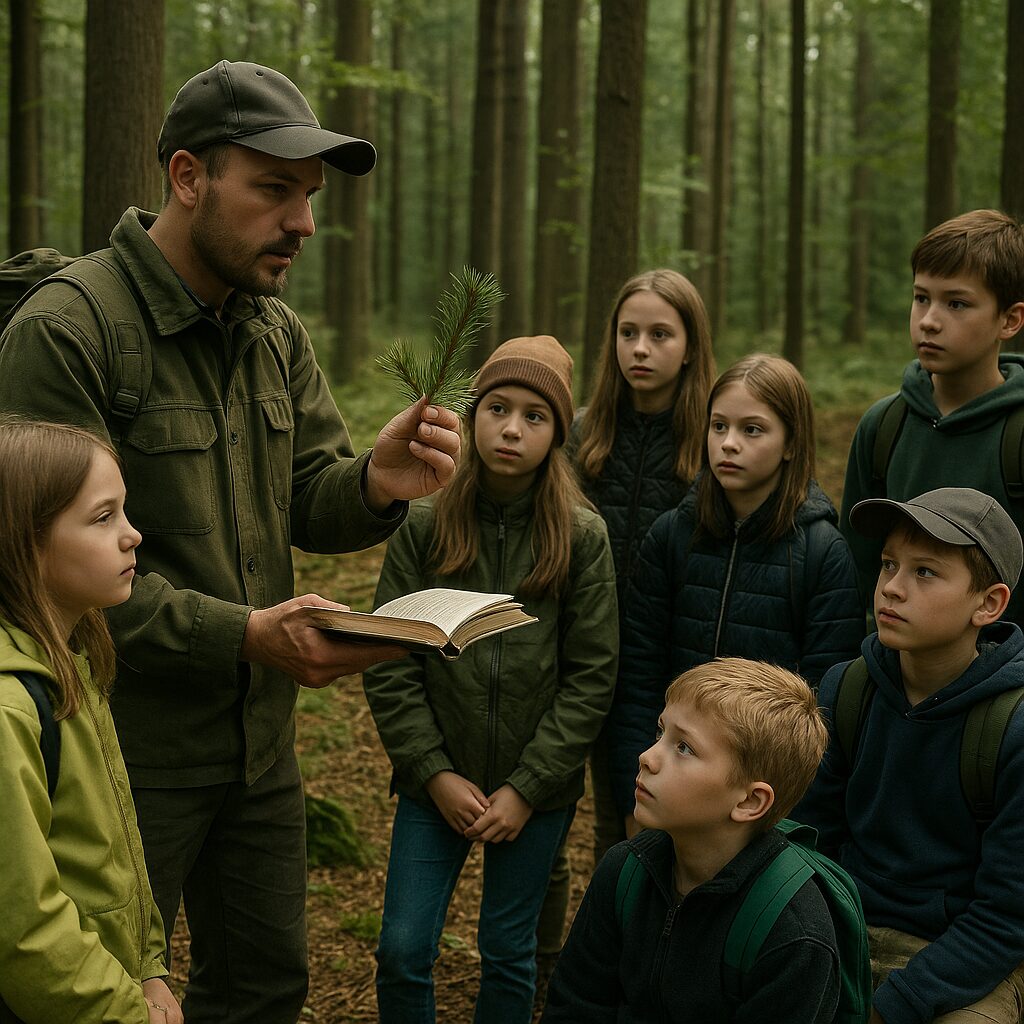 Edukacja leśna — jak przekazywać wiedzę o lesie dzieciom i młodzieży.