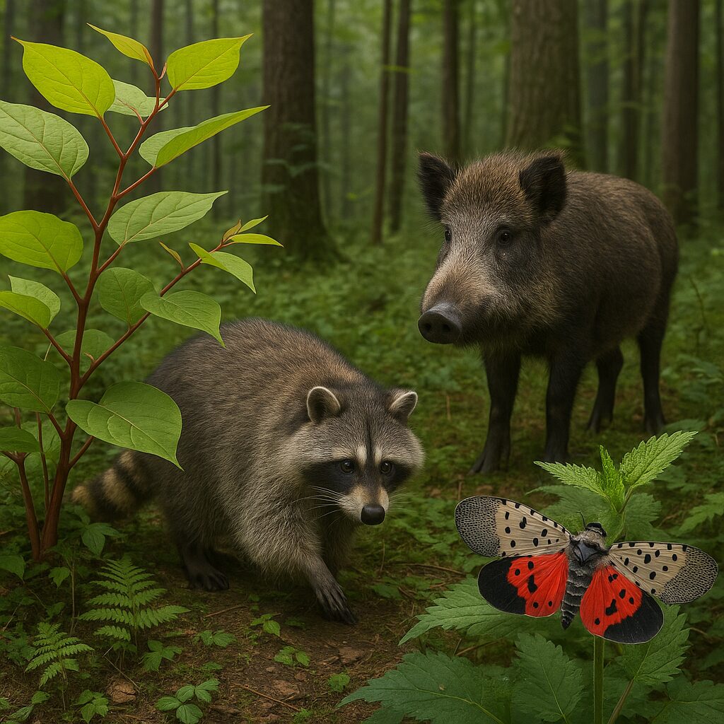 Inwazyjne gatunki roślin i zwierząt w lasach — zagrożenia i działania.