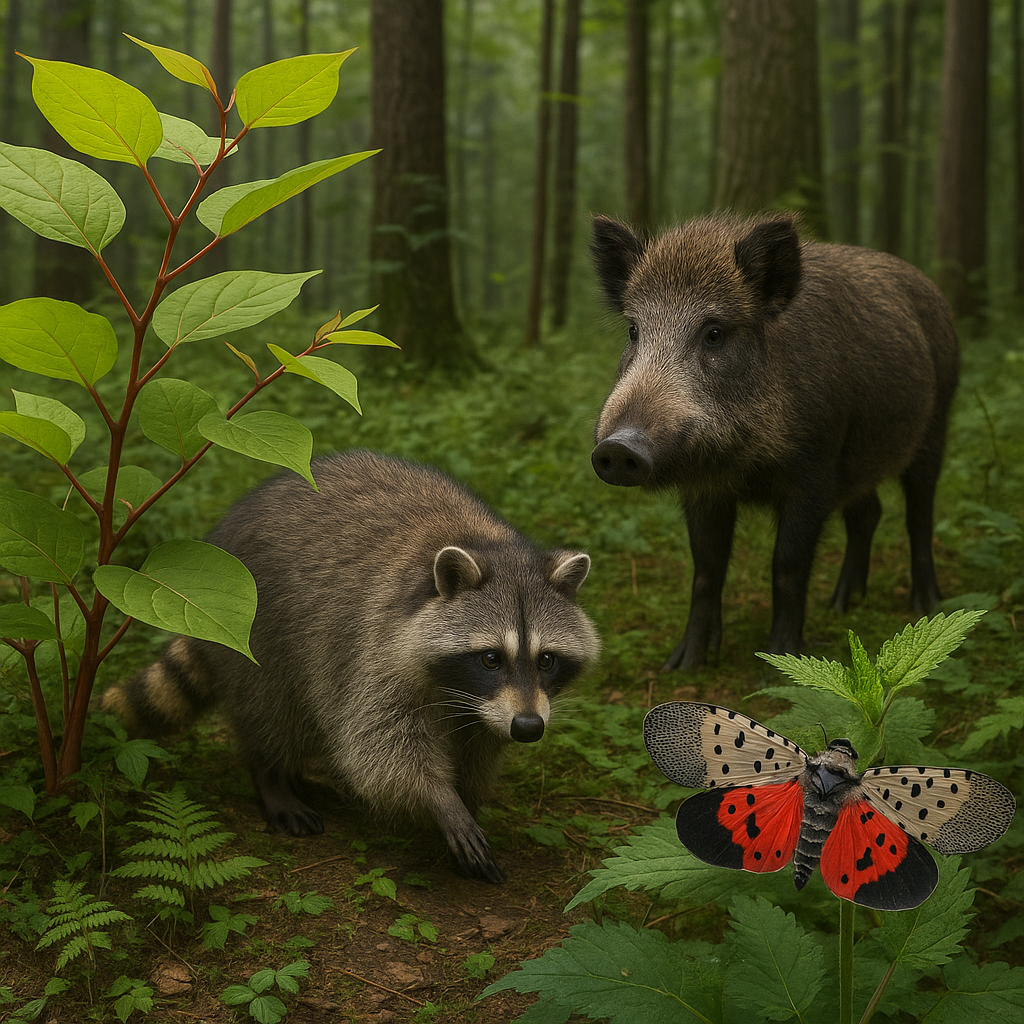 Inwazyjne gatunki roślin i zwierząt w lasach — zagrożenia i działania.