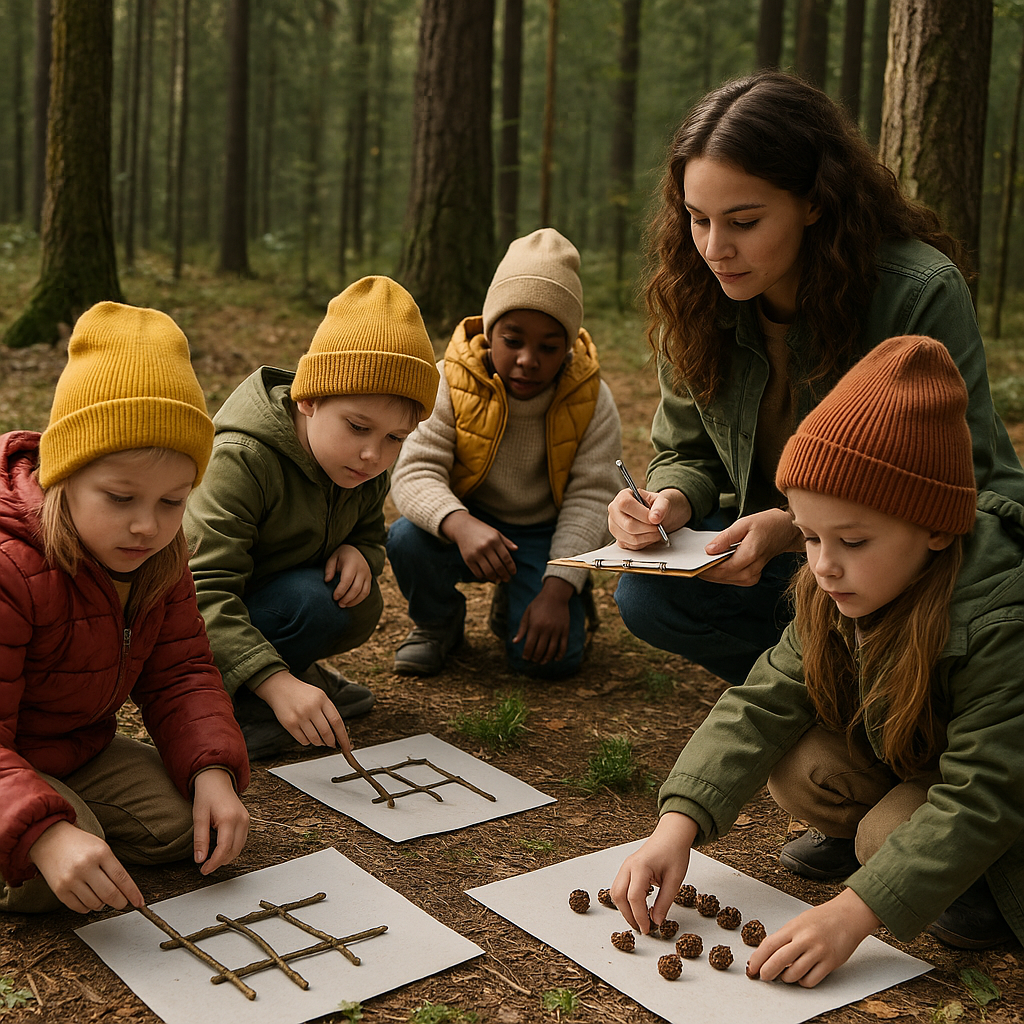 Las a edukacja przedszkolna — proste działania dla najmłodszych w lesie.