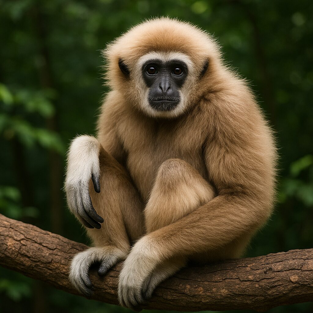 Gibon białoręki – Hylobates lar