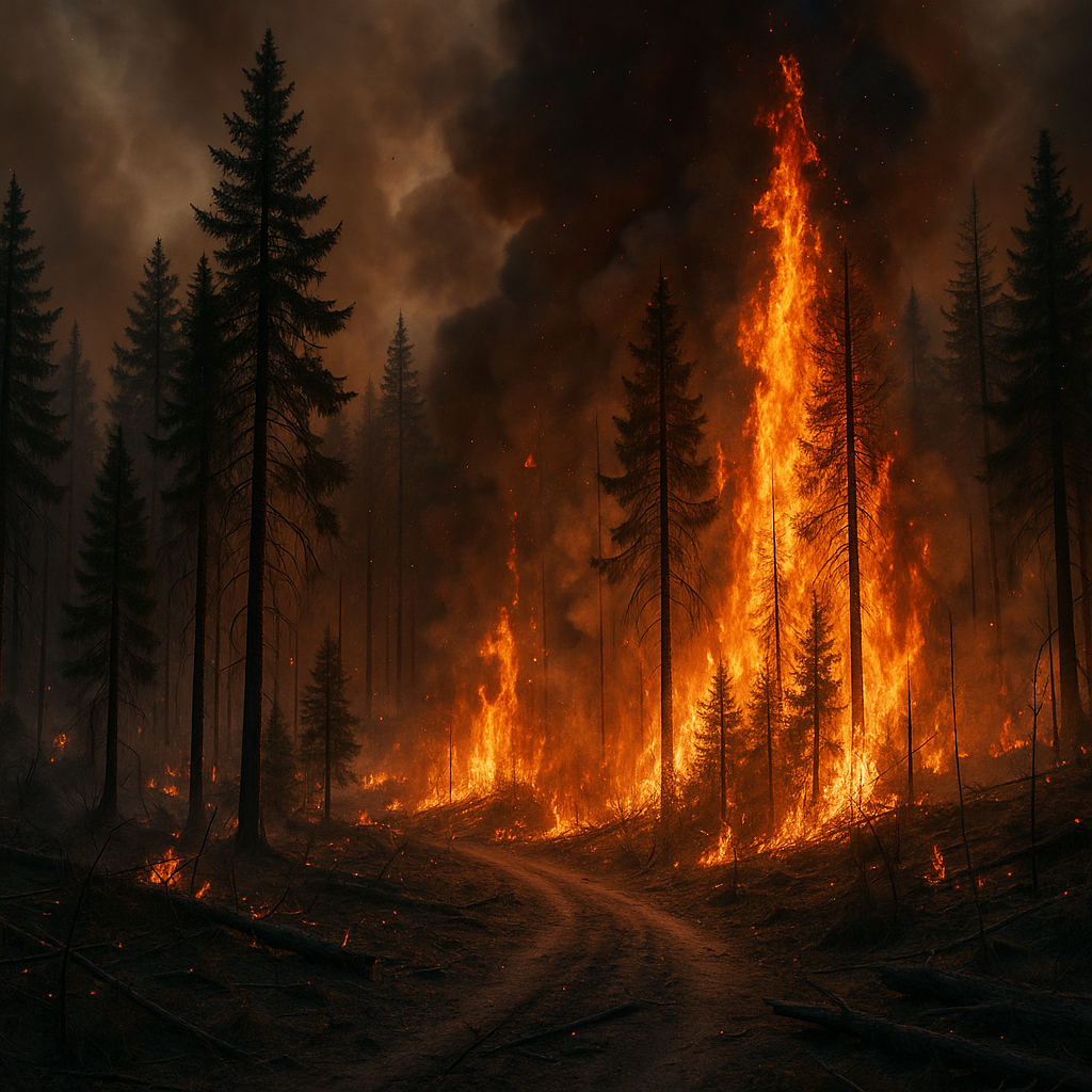 Pożary lasów — skala problemu, skutki i zapobieganie.