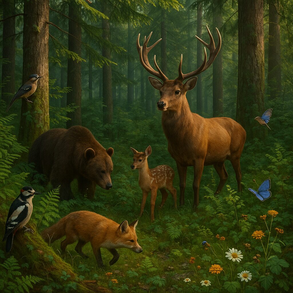 Rola lasów w utrzymaniu bioróżnorodności.