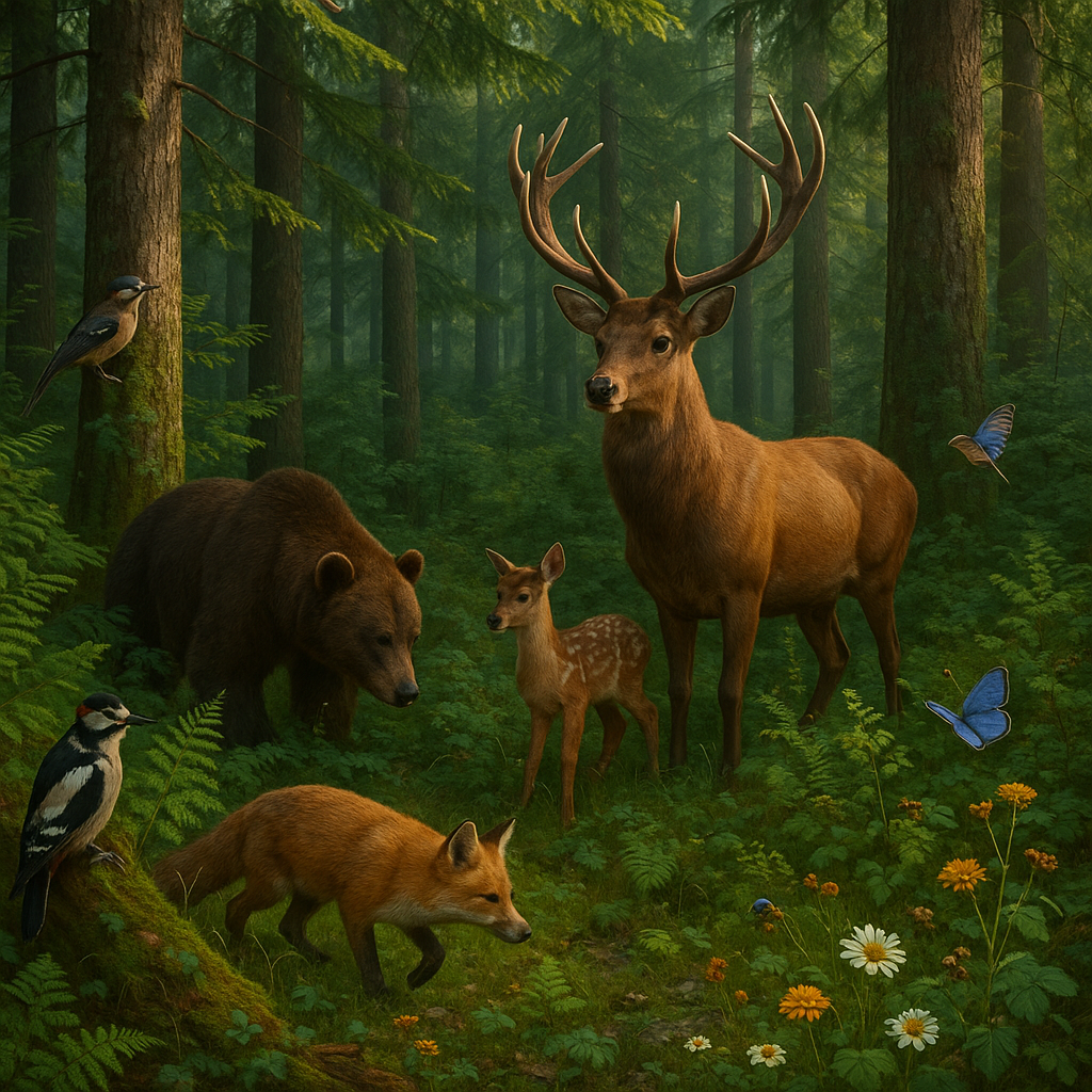 Rola lasów w utrzymaniu bioróżnorodności.