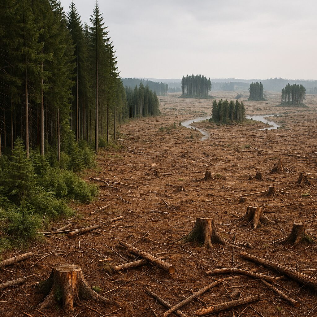 Zanik lasów i fragmentacja drzewostanów — jakie są konsekwencje.