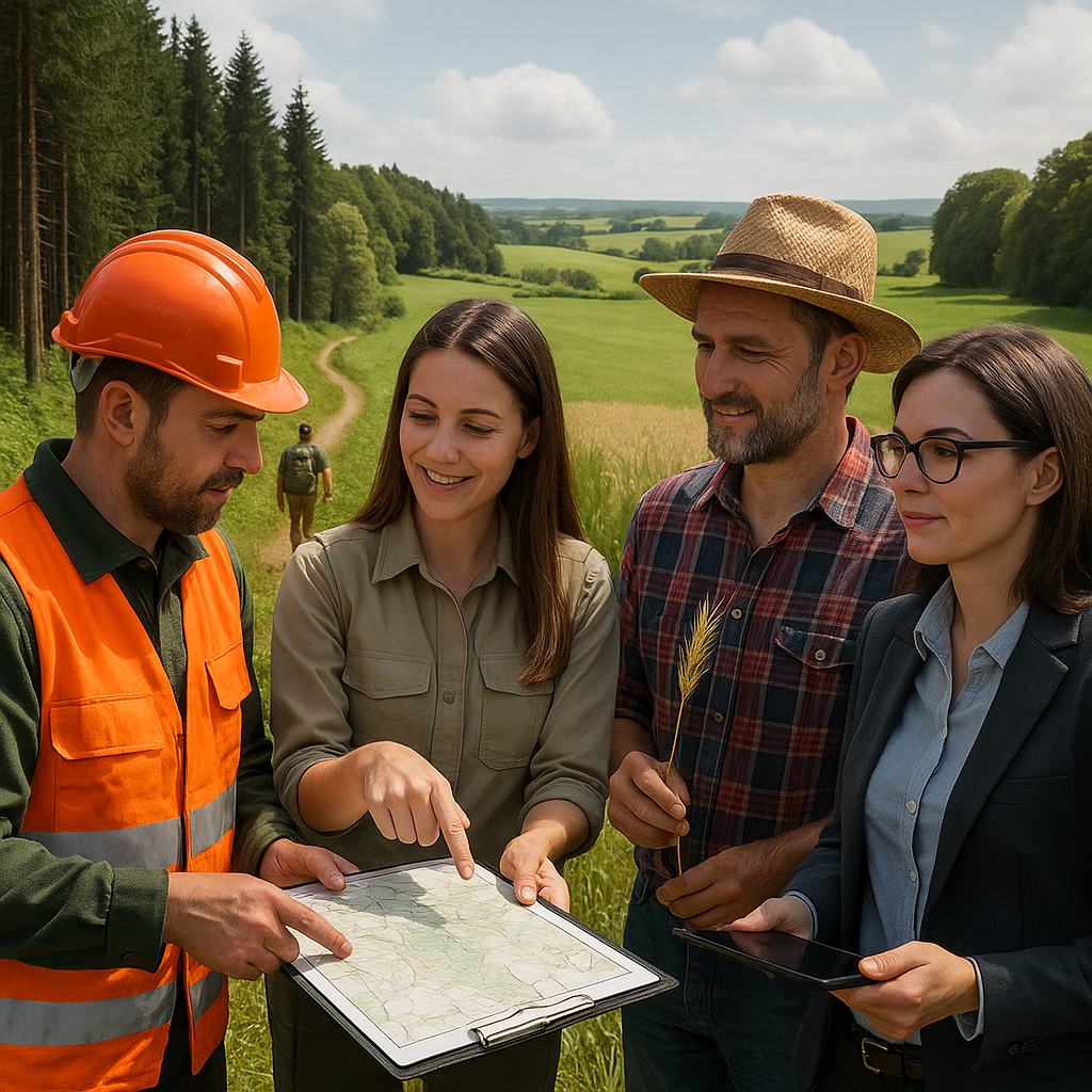Współpraca między sektorami — leśnictwo, ochrona przyrody, rolnictwo i turystyka.