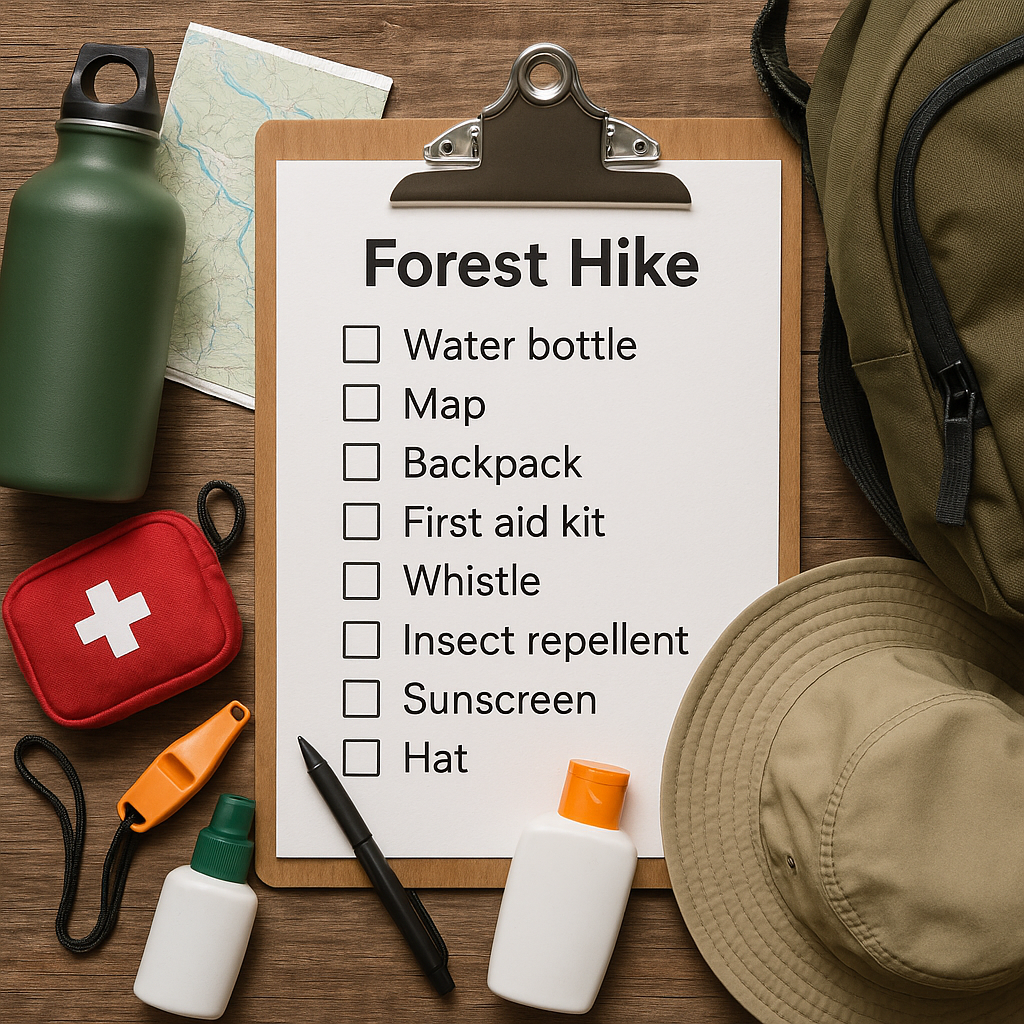 Wycieczki do lasu — lista kontrolna, co zabrać, by było bezpiecznie i zgodnie z zasadami.