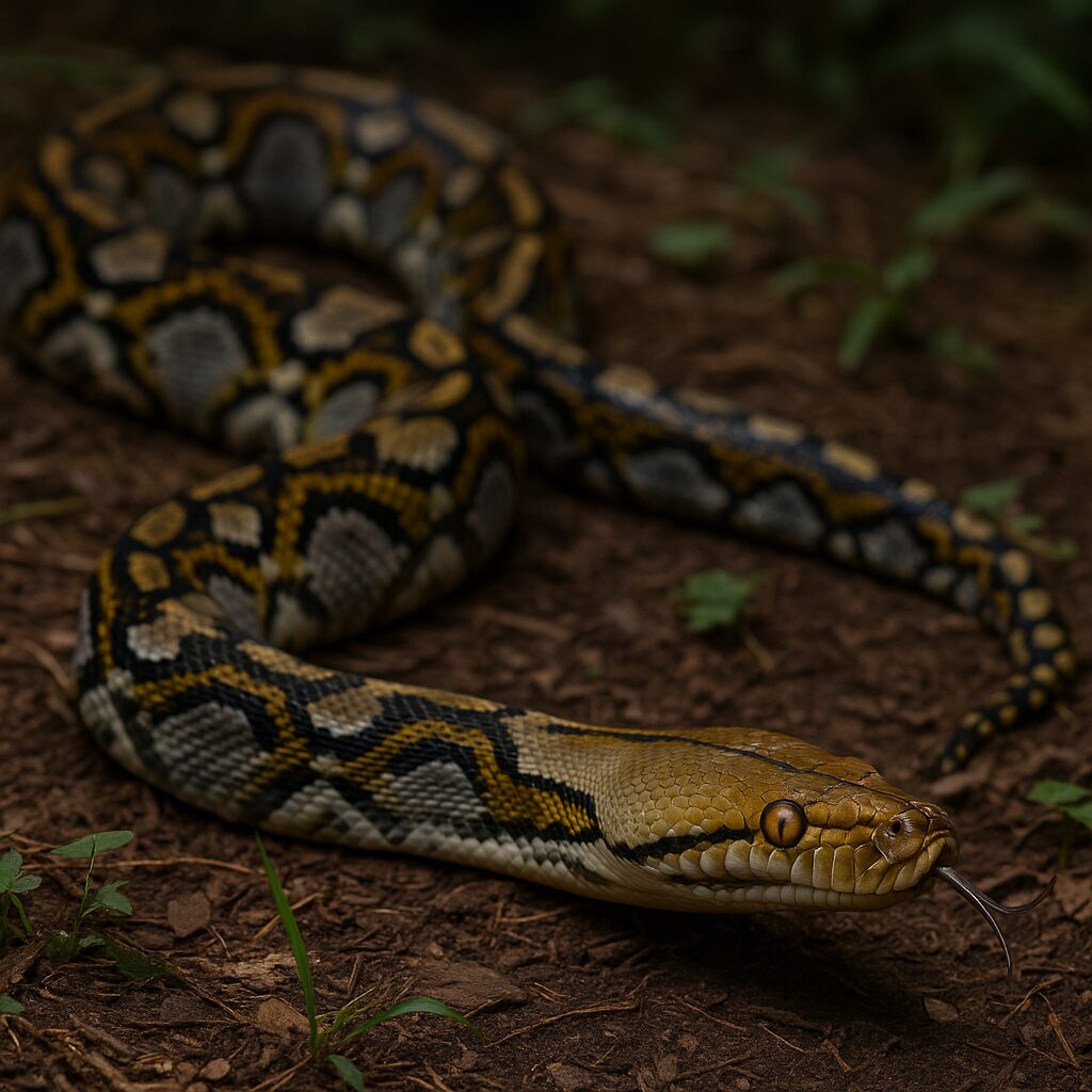 Pyton siatkowany – Malayopython reticulatus