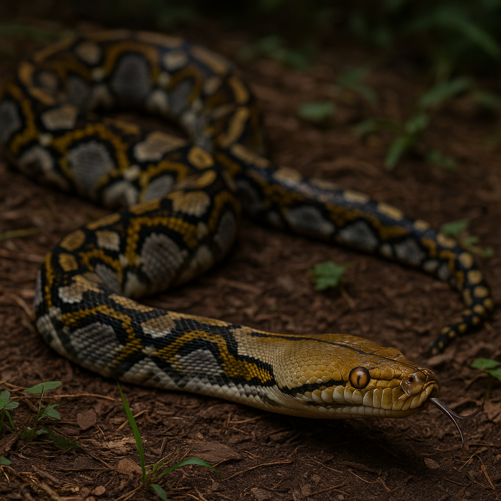 Pyton siatkowany – Malayopython reticulatus