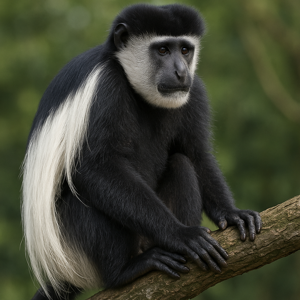 Kolobus czarno-biały – Colobus guereza