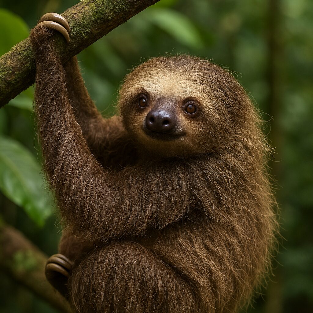 Leniwiec pstry – Choloepus didactylus