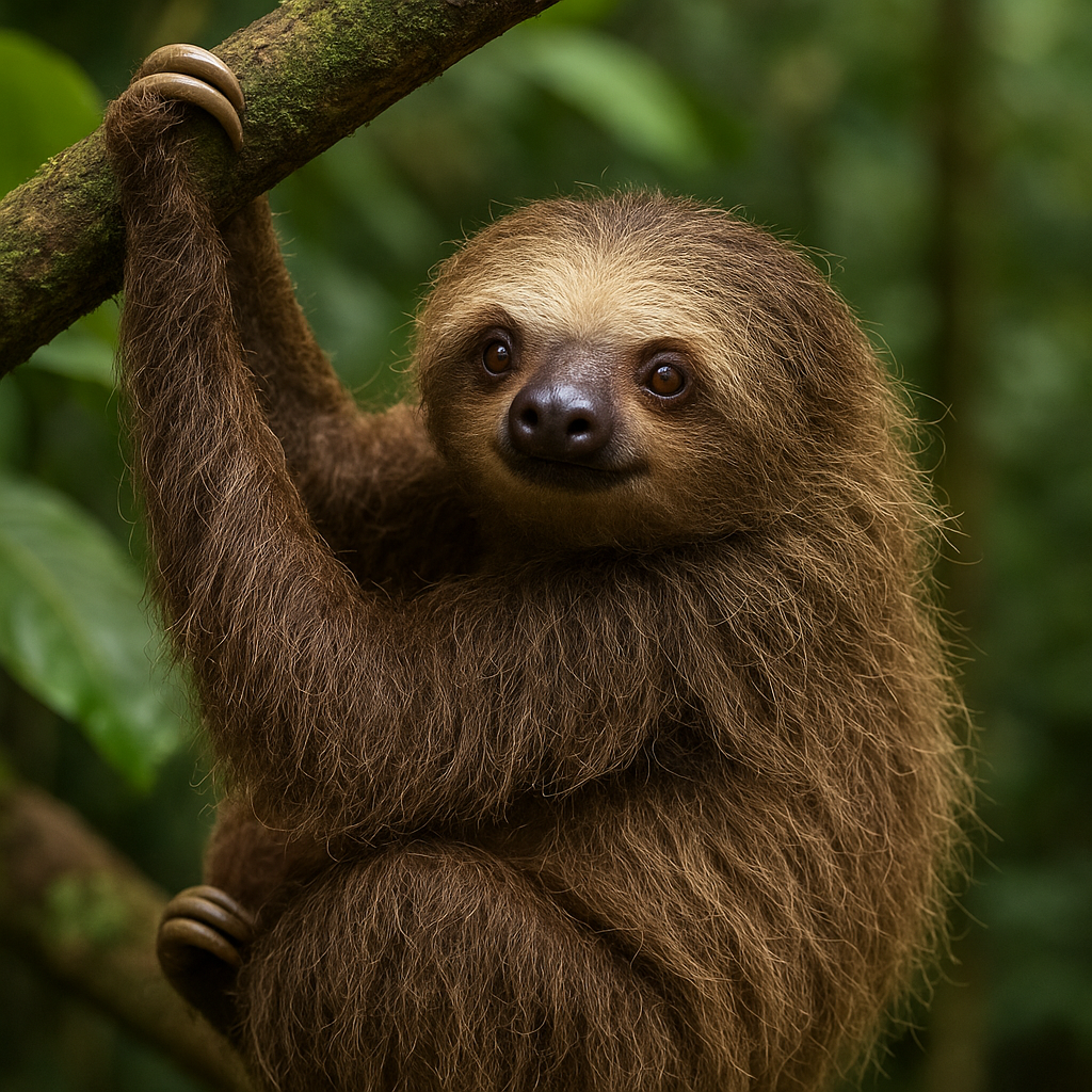 Leniwiec pstry – Choloepus didactylus