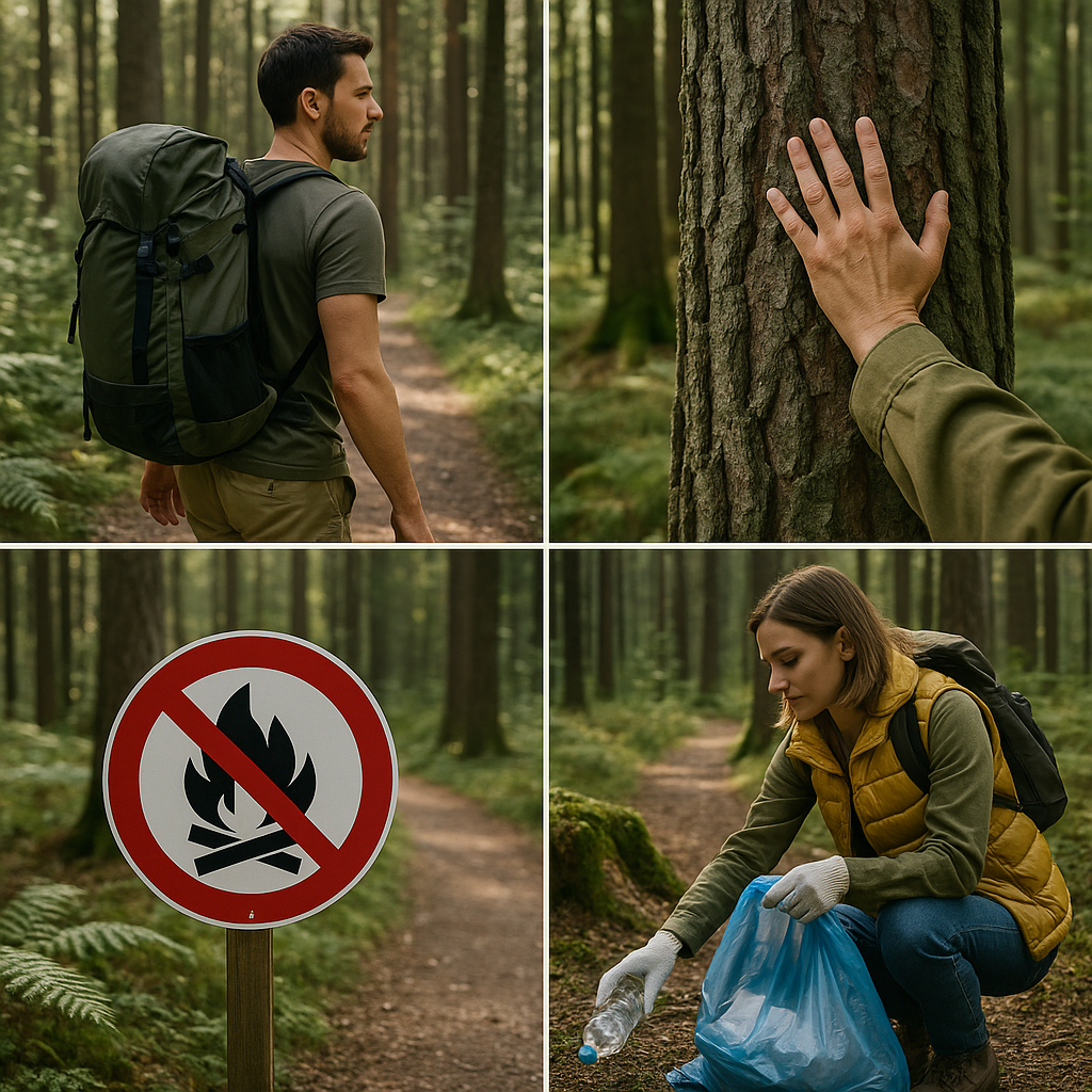 Jak dbać o las jako turysta – etykieta i odpowiedzialność.