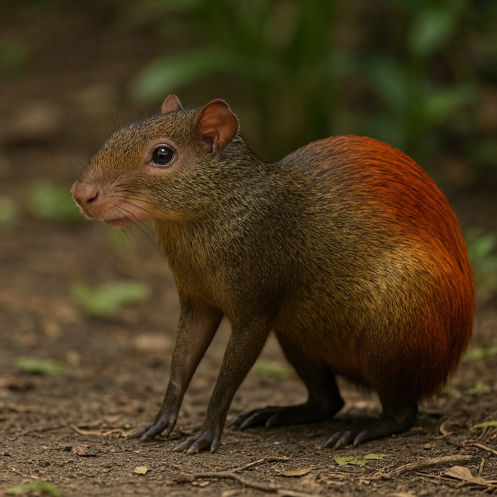 Aguti rude – Dasyprocta leporina