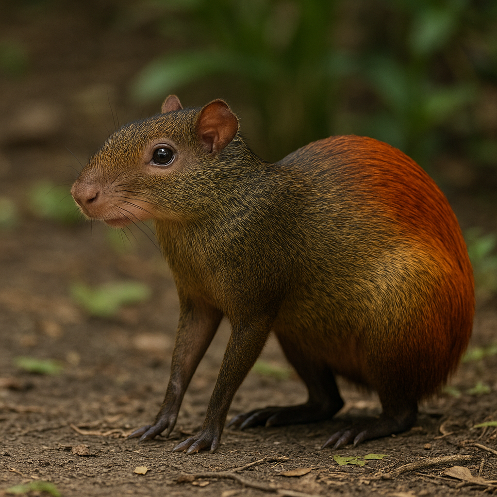 Aguti rude – Dasyprocta leporina