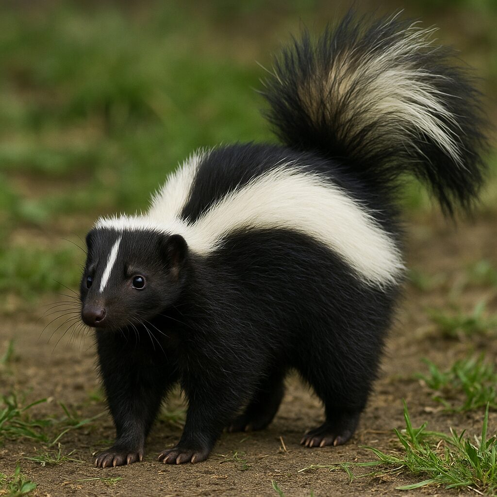 Skunks pręgowany – Mephitis mephitis