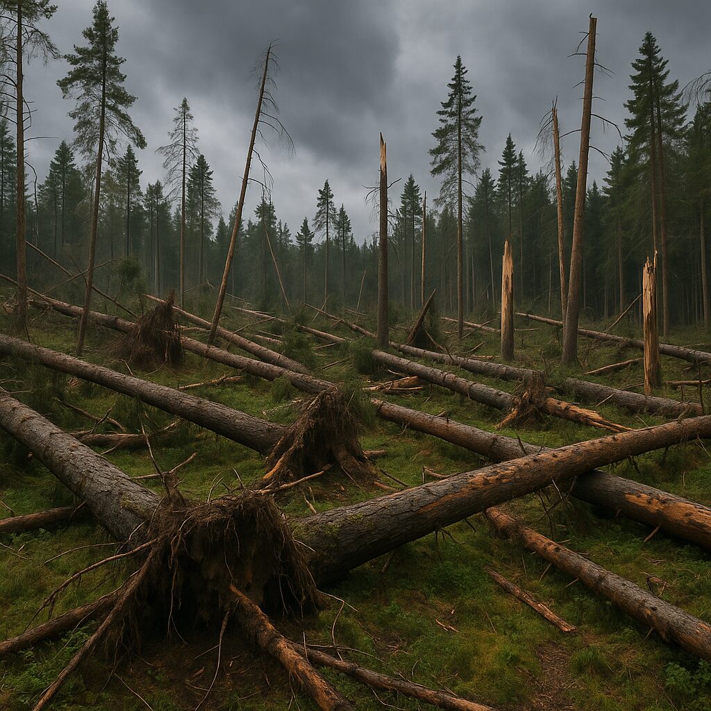 Klęski żywiołowe w lasach