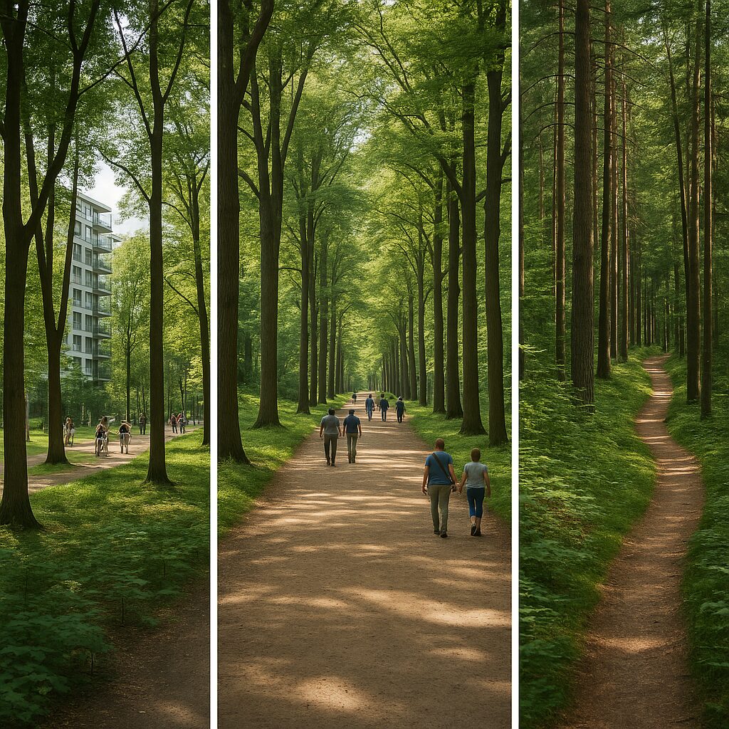 Miejskie lasy, parki leśne, lasy rekreacyjne — różnice w użytkowaniu.