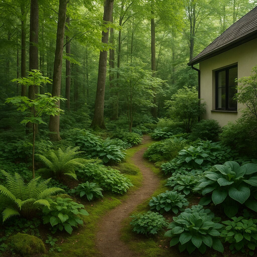 Ogród leśny — jak można odtworzyć fragment lasu przy domu lub w ogrodzie.