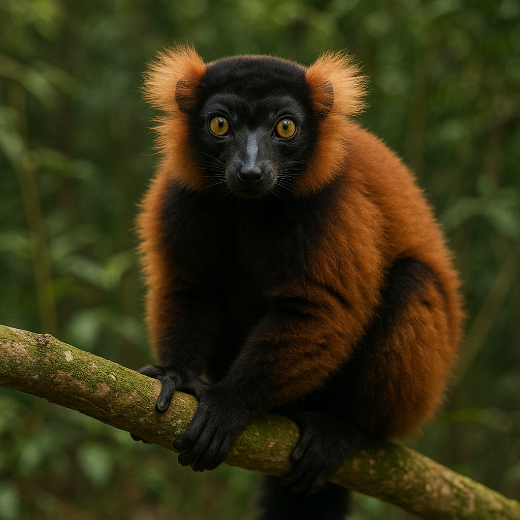 Lemur rudy – Varecia variegata