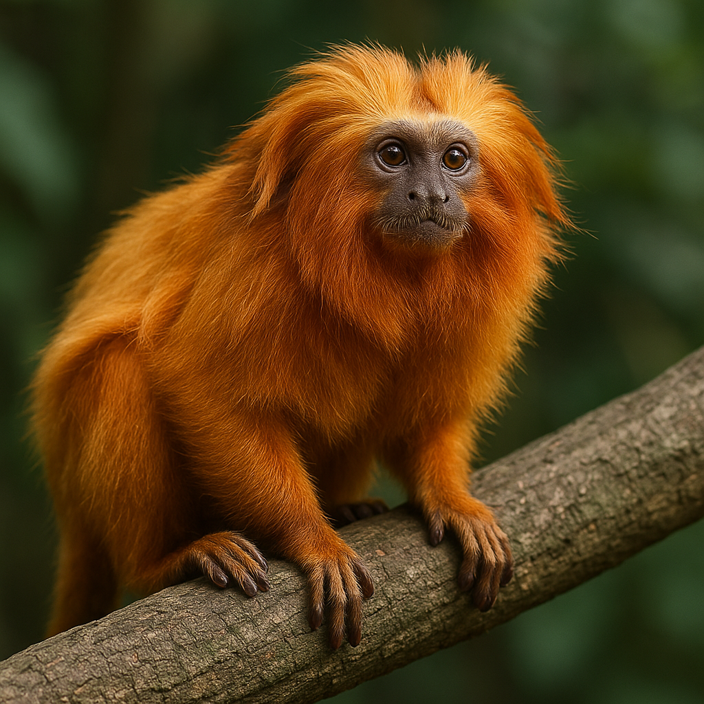 Tamarzyn złocisty – Leontopithecus rosalia