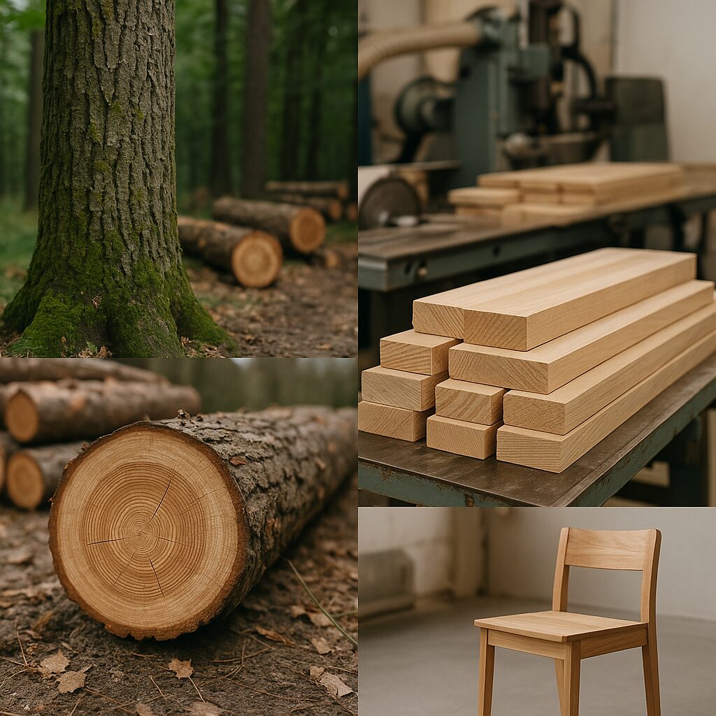 Jakie są etapy certyfikacji drewna – droga od drzewa do gotowego produktu.