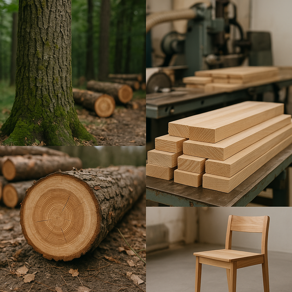 Jakie są etapy certyfikacji drewna – droga od drzewa do gotowego produktu.