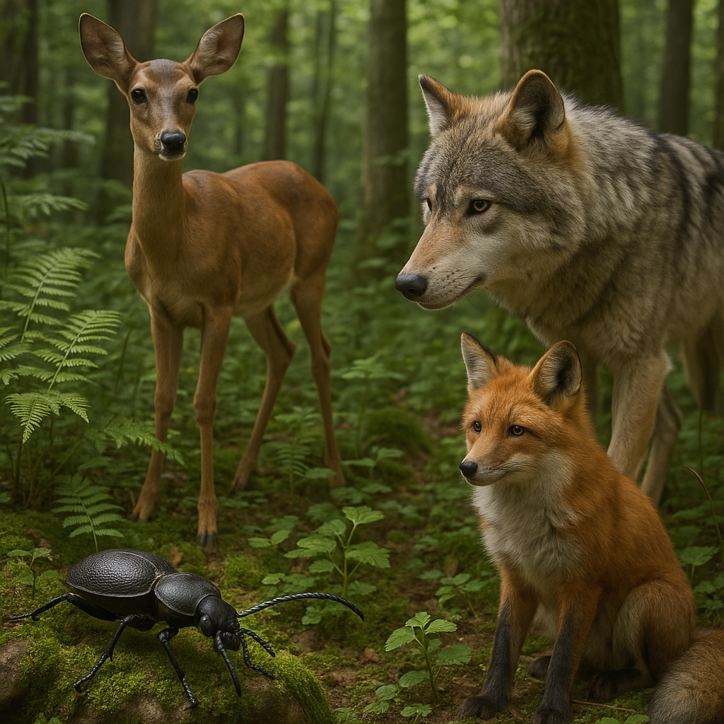 Jakie zwierzęta są kluczowe dla utrzymania równowagi ekosystemu leśnego.