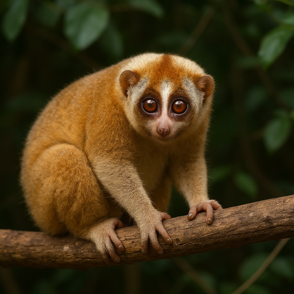 Lori gruboogonowy – Nycticebus coucang