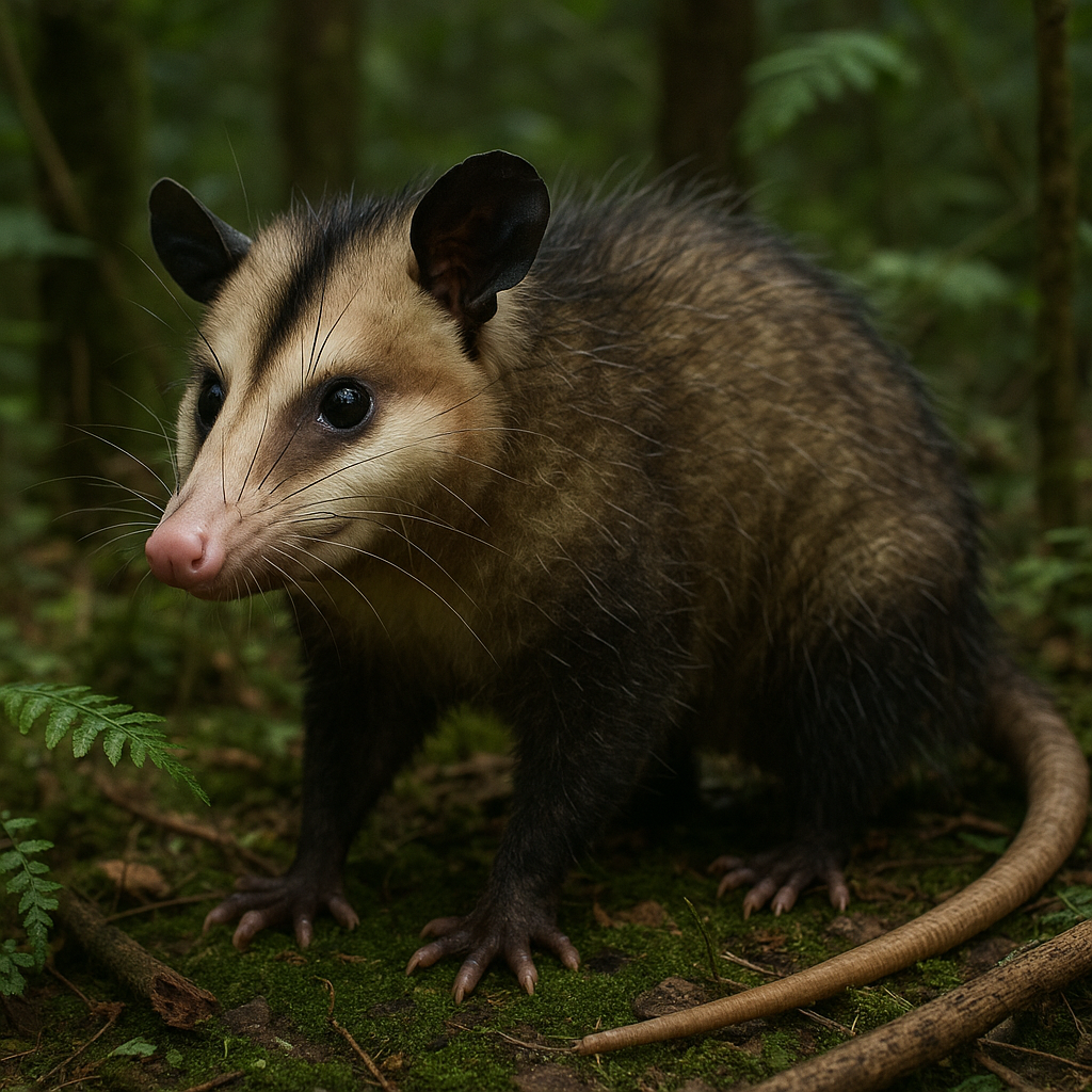 Diuk leśny – Didelphis marsupialis
