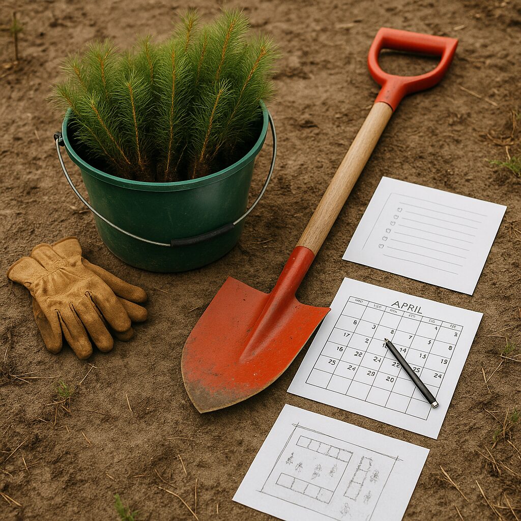 Jak przygotować się do sadzenia lasu – narzędzia, terminy, organizacja pracy.