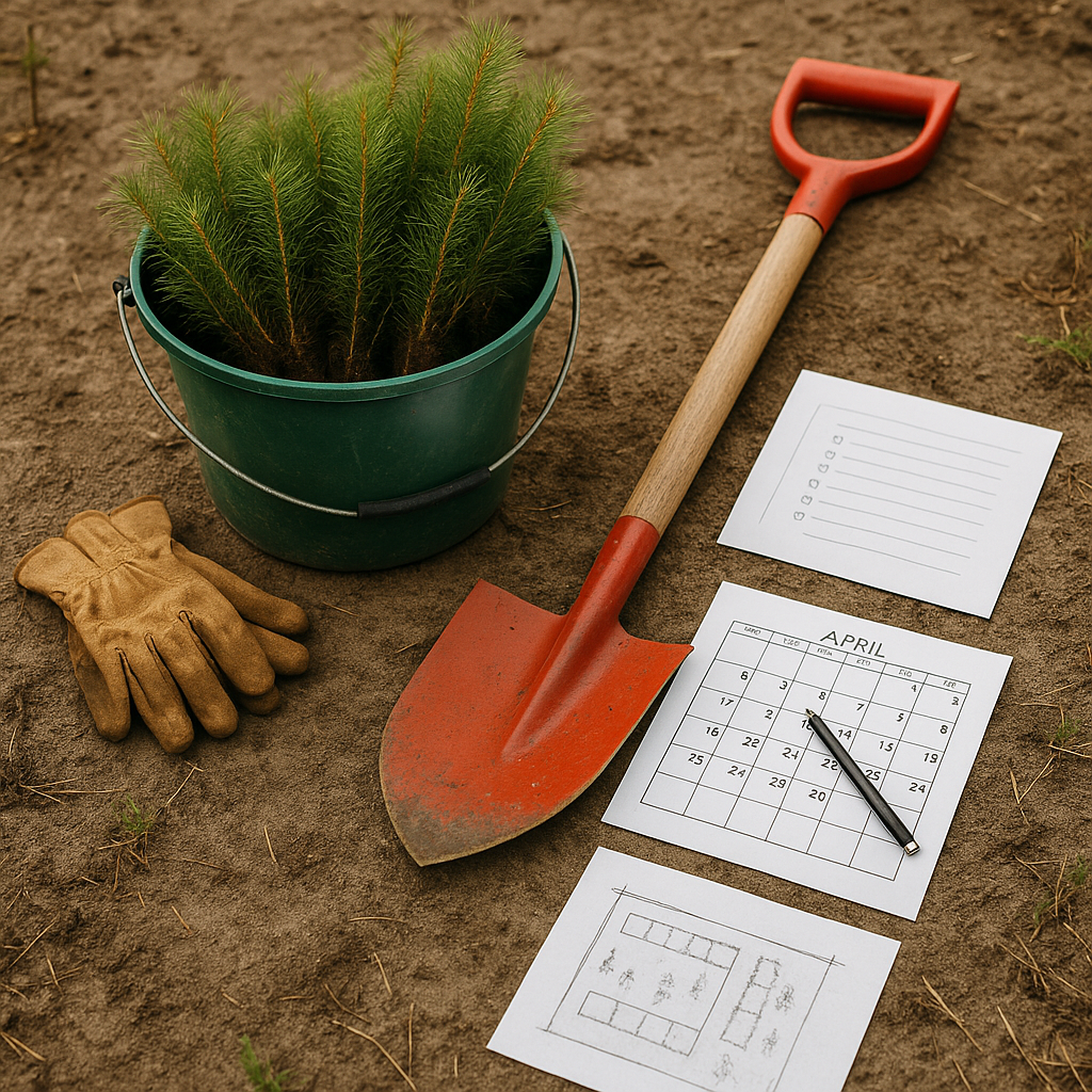 Jak przygotować się do sadzenia lasu – narzędzia, terminy, organizacja pracy.