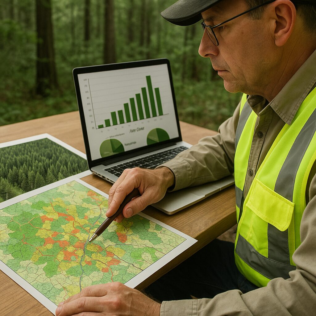 Jak powstają mapy leśne i czemu służą w zarządzaniu drzewostanem.