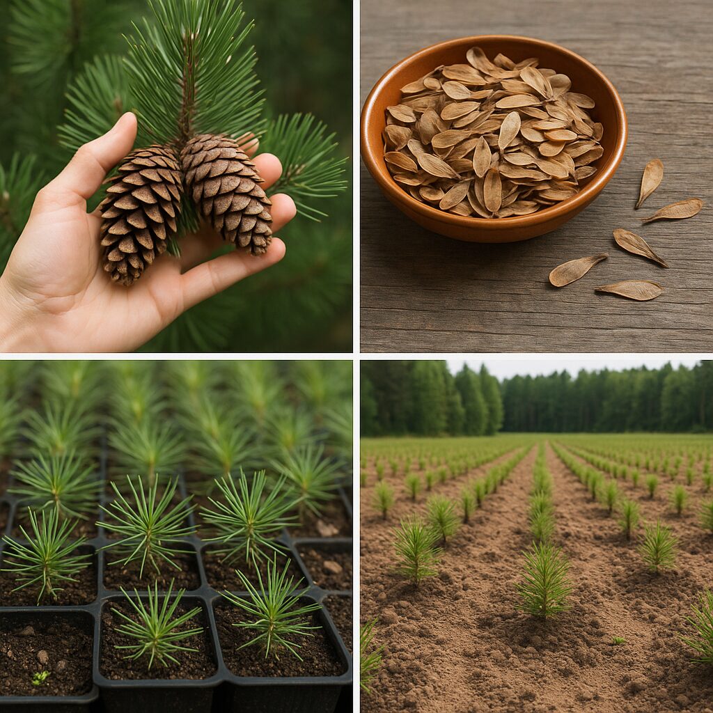 Jak powstają nasiona i sadzonki do nowych zalesień.