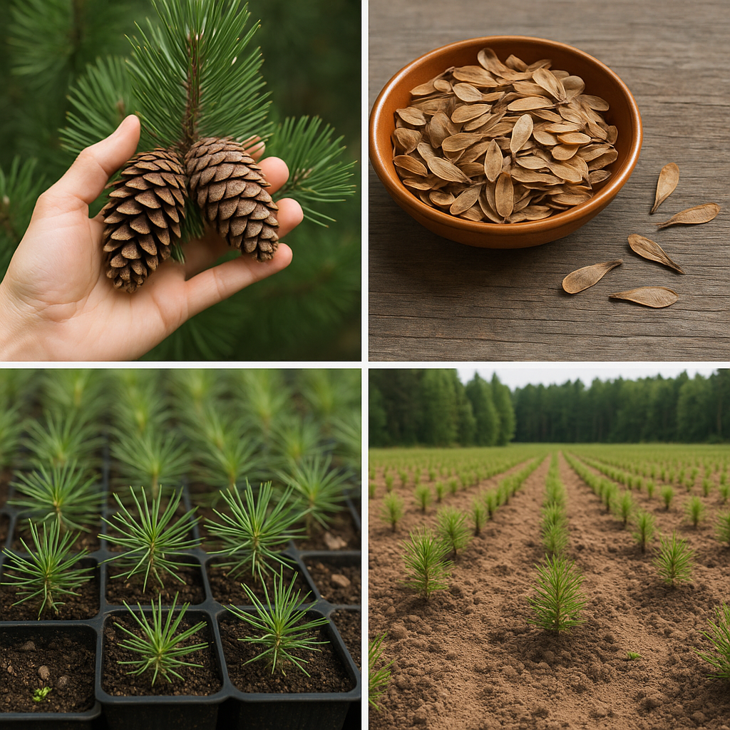 Jak powstają nasiona i sadzonki do nowych zalesień.