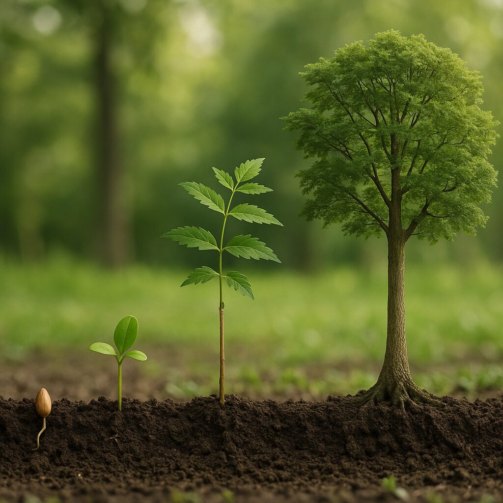 Jak wygląda cykl życia drzewa – od nasiona po starodrzew.
