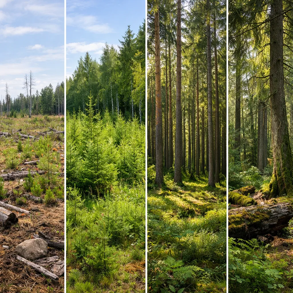 Fazy rozwojowe drzewostanu