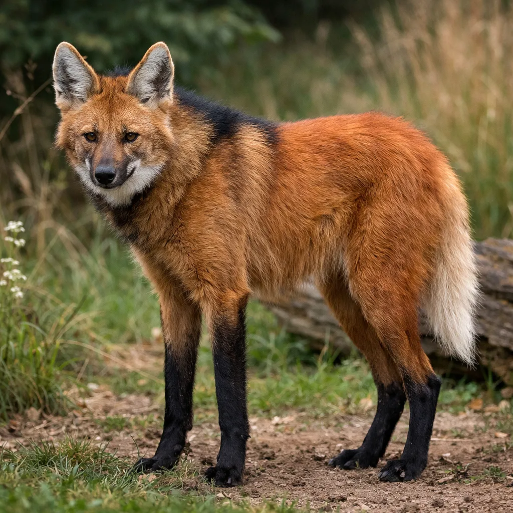 Wilk grzywiasty – Chrysocyon brachyurus