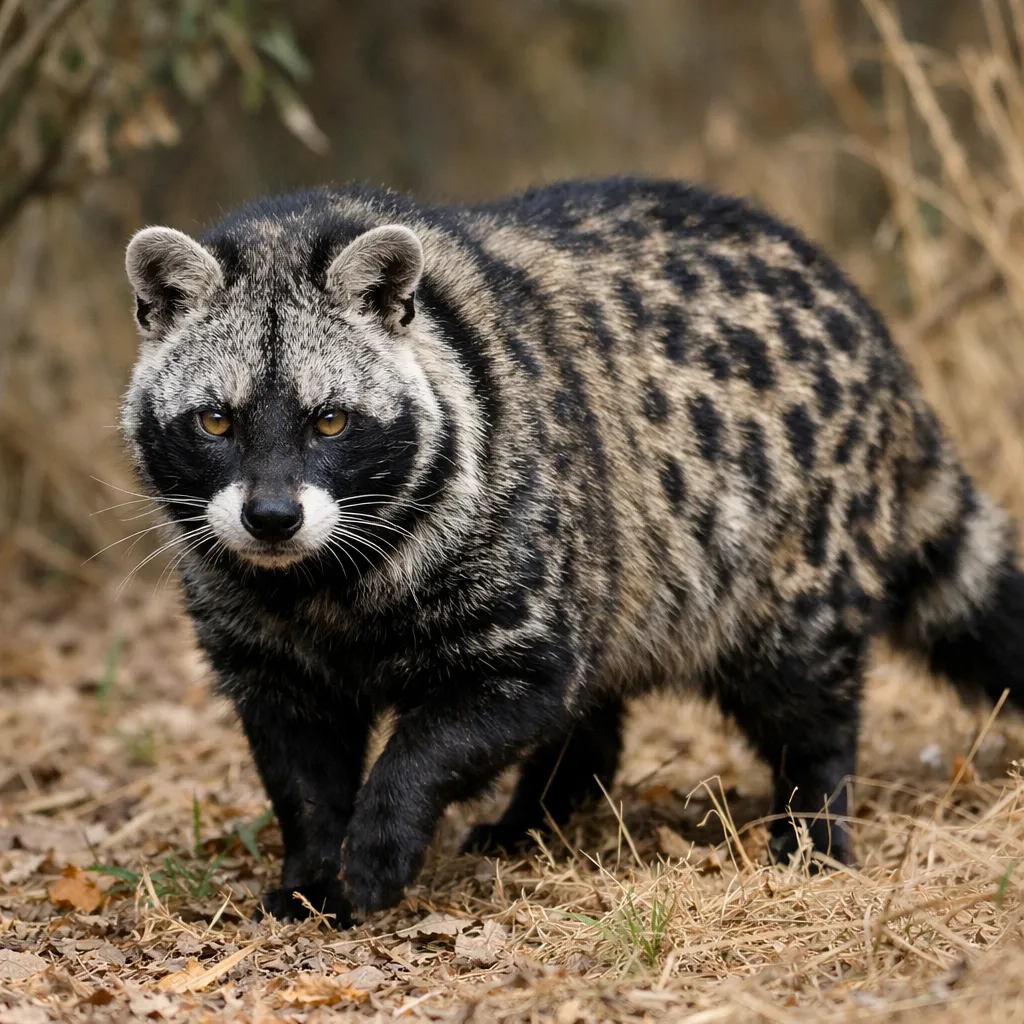 Cyweta afrykańska – Civettictis civetta