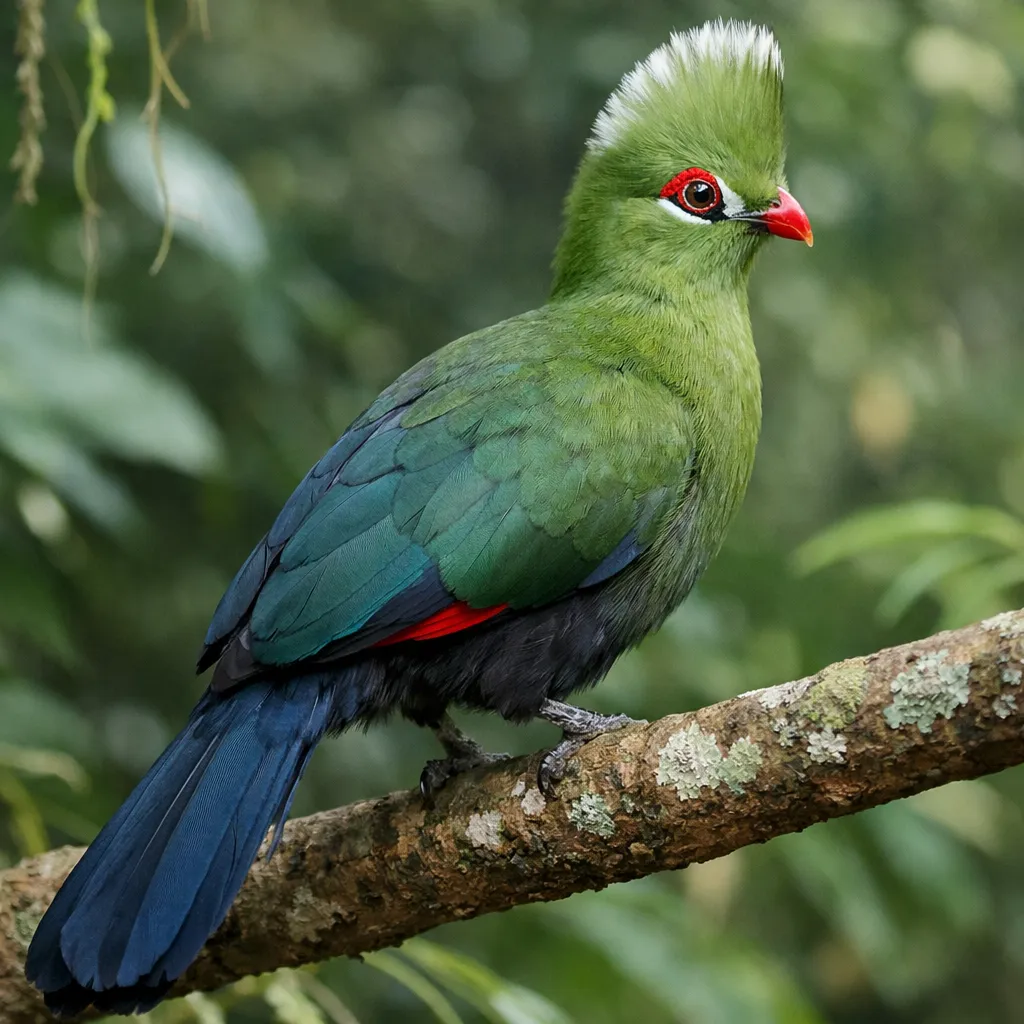 Turak zielony – Tauraco persa