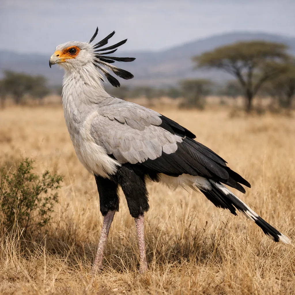 Ptak sekretarz – Sagittarius serpentarius