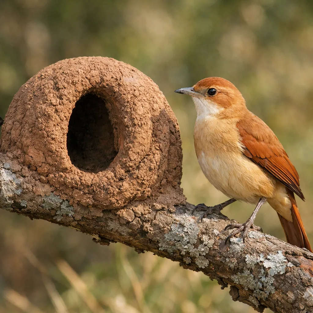 Garncarz rdzawoskrzydły – Furnarius rufus