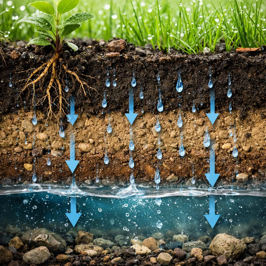 Grawitacja wody glebowej