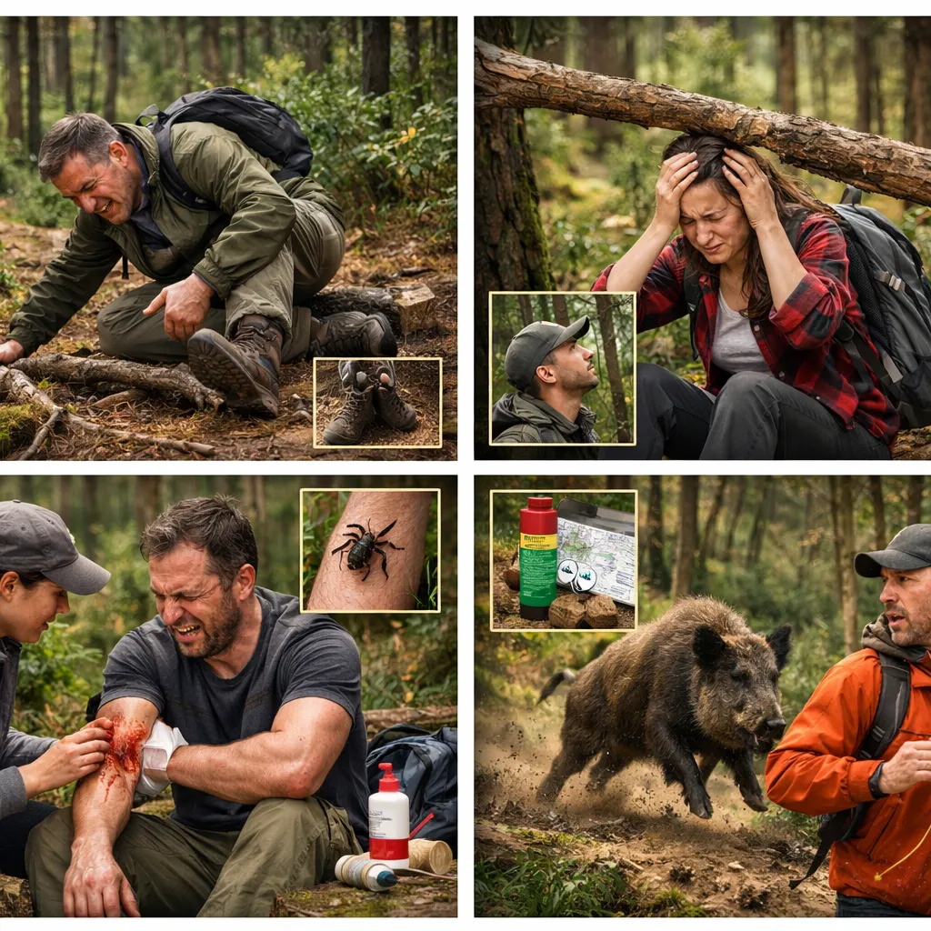 Najczęstsze wypadki w lesie i jak ich unikać.