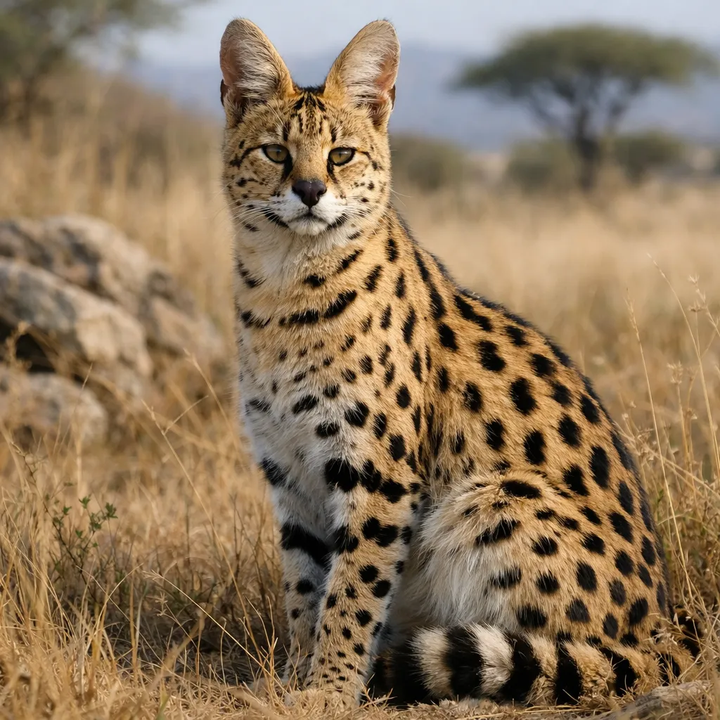 Serwal sawannowy – Leptailurus serval