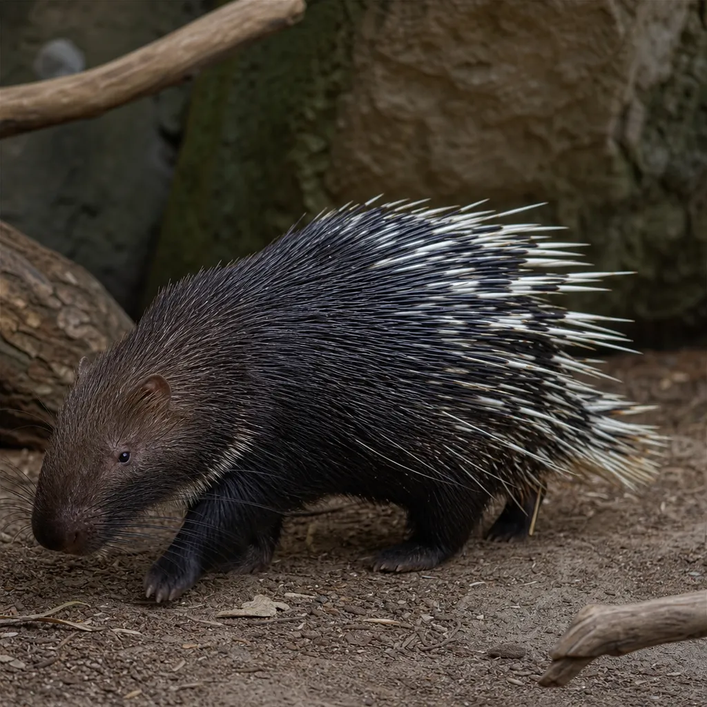 Dikobraż malajski – Hystrix brachyura