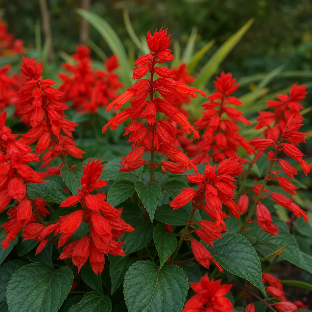 Szałwia błyszcząca – Salvia splendens