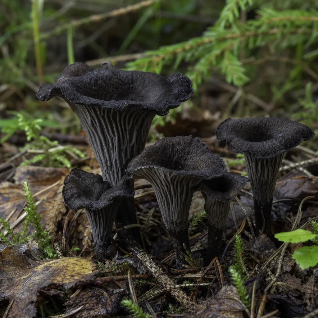 Lejkowiec czarny amerykański - Craterellus fallax