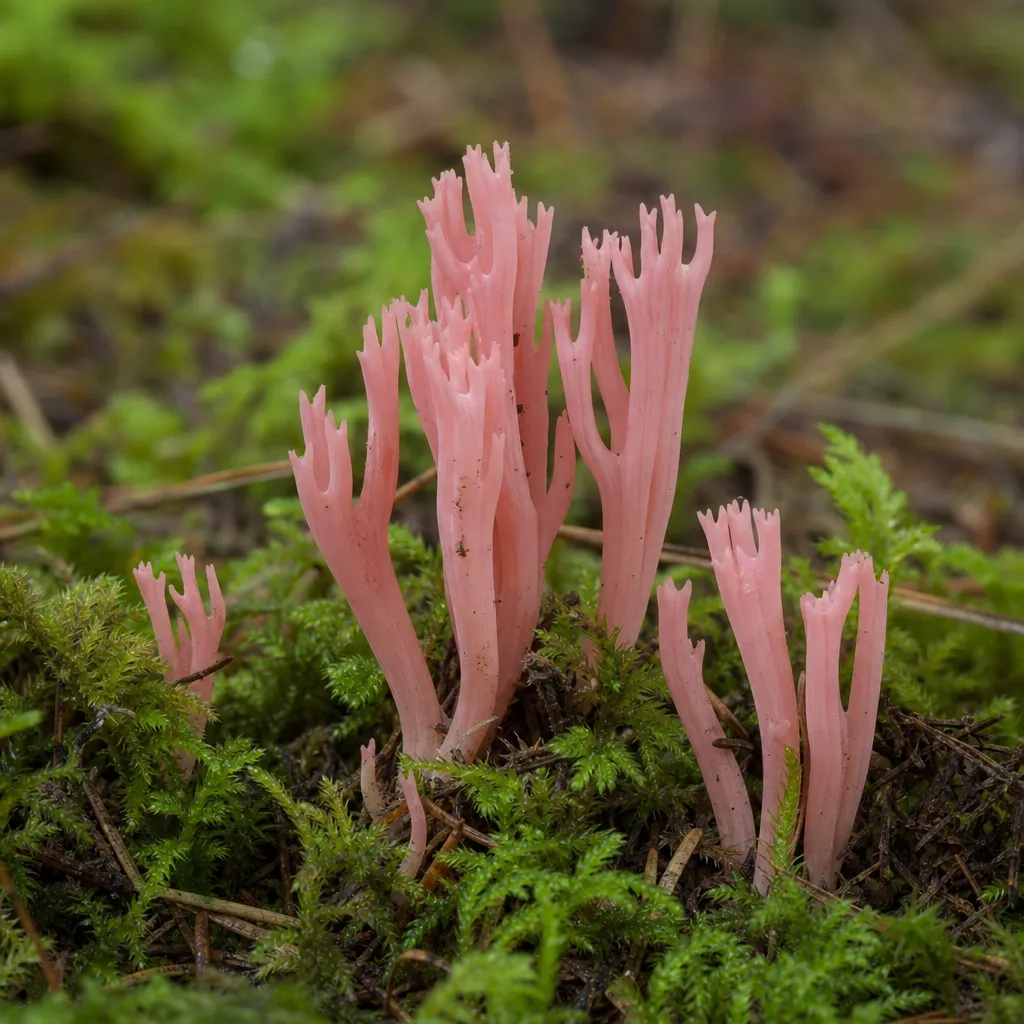 Goździeniec różowy – Clavaria rosea